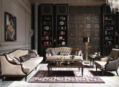 Sofagarnitur Viersitzer Dreisitzer Sessel Grau Couchtische Stoffsofa